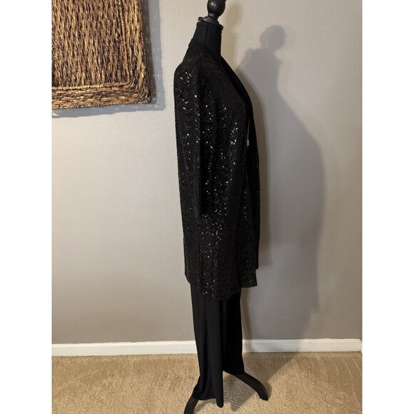R & M Richards 10 Black 3 Pc Set Jacket Pant Suit Party Wedding Guest $190 NEW - Picture 16 of 16